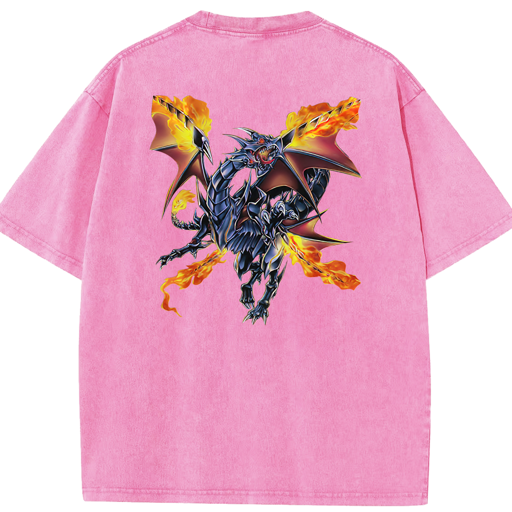 （画像用） 遊☆戯☆王 Yu-Gi-Oh! 綿100% ヴィンテージ風 半袖Tシャツ（背面プリント）